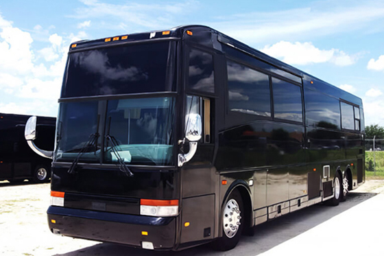 black limo bus