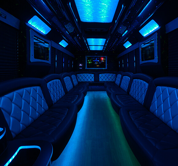 deluxe limo interior