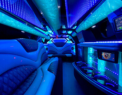 deluxe limo interior